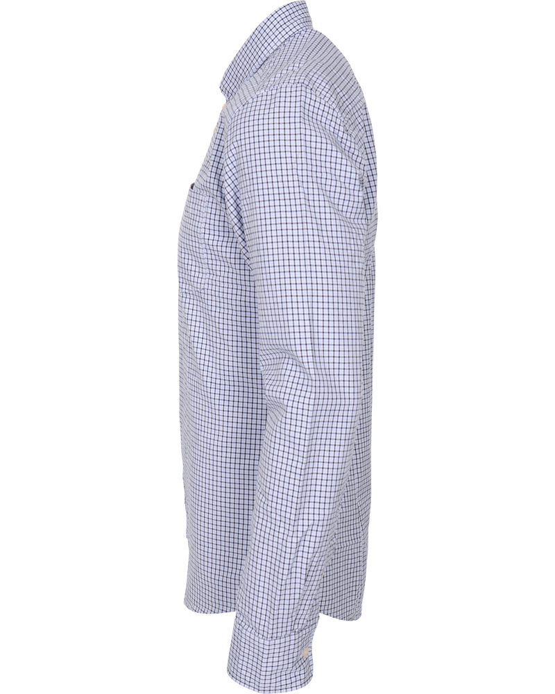 Hombres | Camisas | Boomerang | Trim Fit B.D Twill Check Shirt Cloud Blue