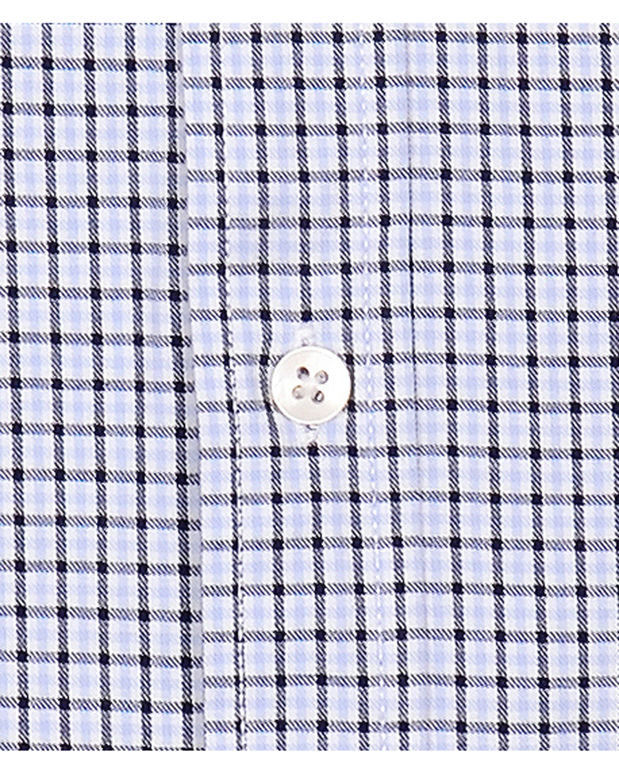 Hombres | Camisas | Boomerang | Trim Fit B.D Twill Check Shirt Cloud Blue