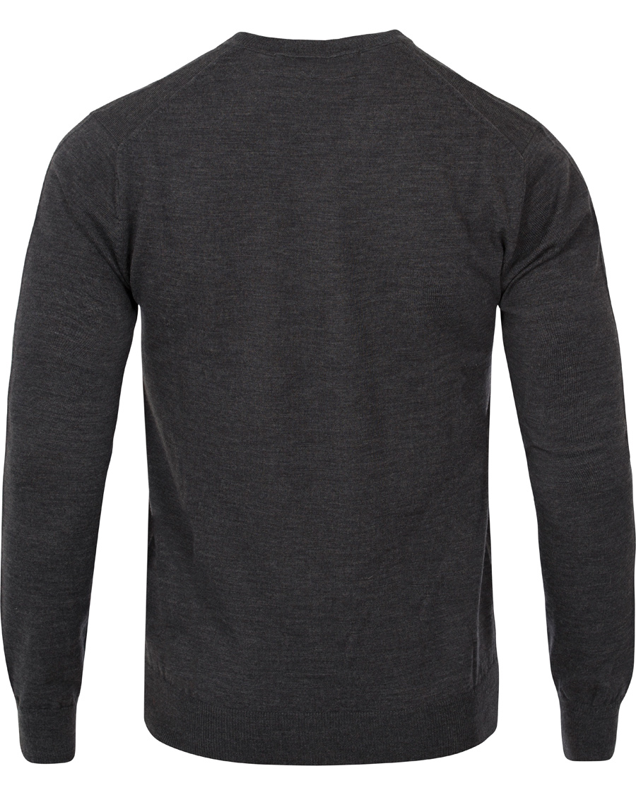 Hombres | Jerséis y prendas de punto | Tiger of Sweden | Harvard V-Neck Pullover Dark Grey