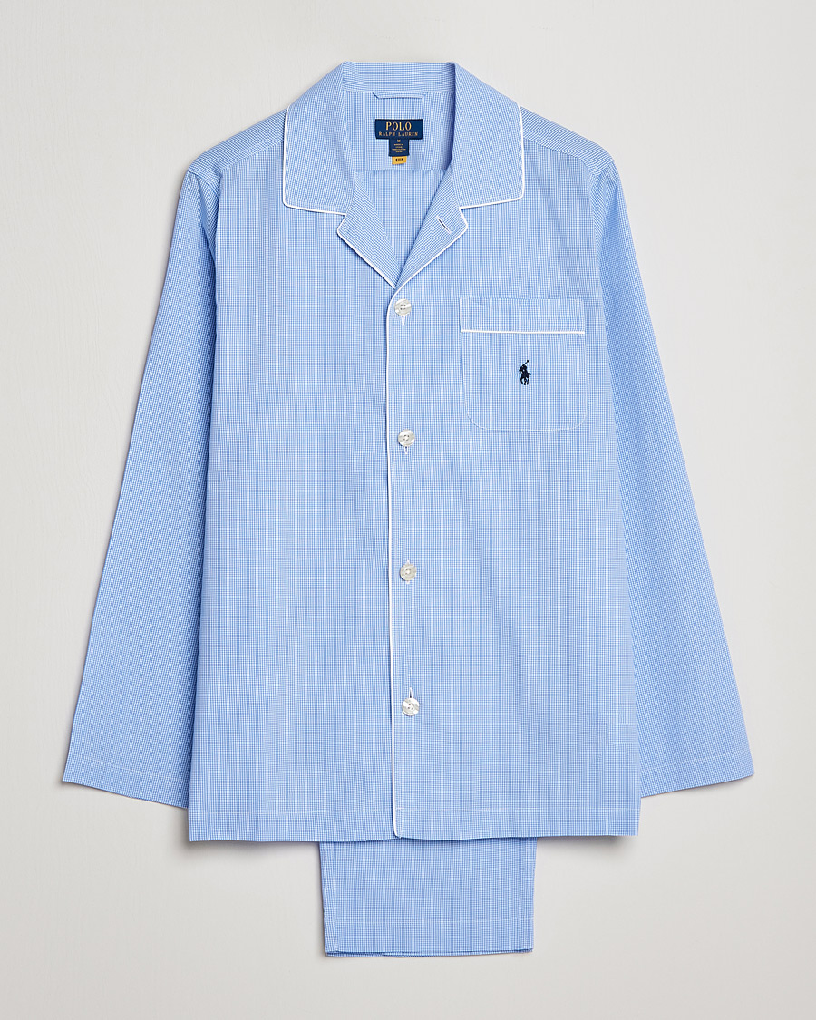 Hombres | Pijamas y batas | Polo Ralph Lauren | Pyjama Set Mini Gingham Blue