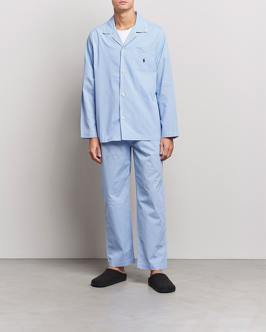 Hombres | Pijamas y batas | Polo Ralph Lauren | Pyjama Set Mini Gingham Blue