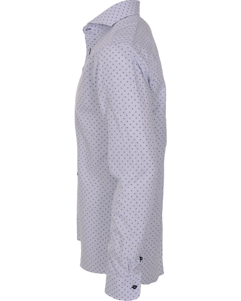 Hombres | Camisas | Oscar of Sweden | Slim Fit Skjorta Print Blue