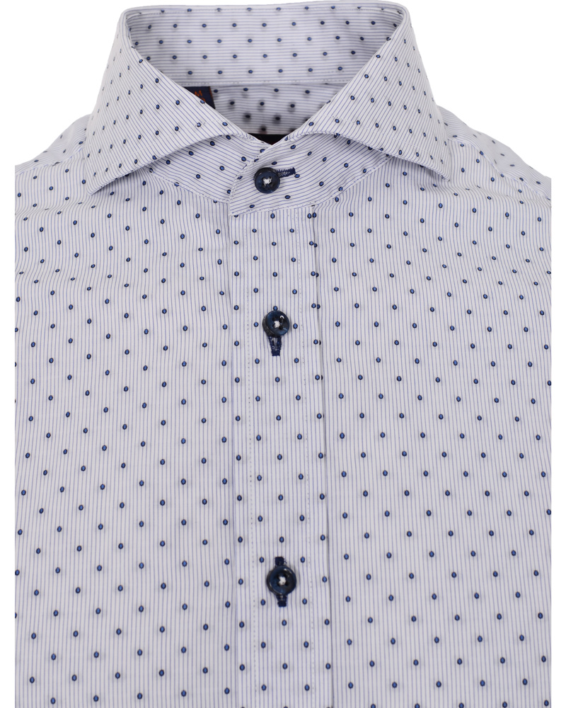 Hombres | Camisas | Oscar of Sweden | Slim Fit Skjorta Print Blue