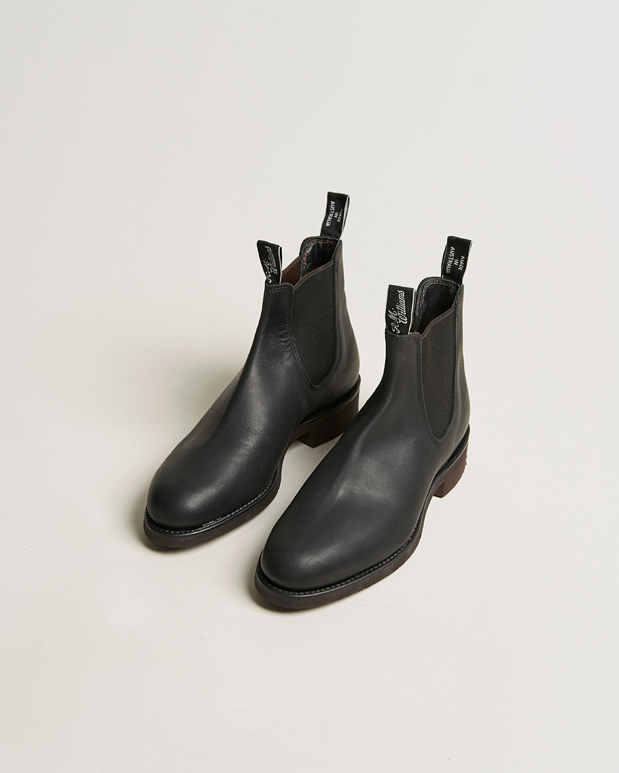 Hombres | R.M.Williams Gardener G Boot Greasy Kip Black | R.M.Williams | Gardener G Boot Greasy Kip Black