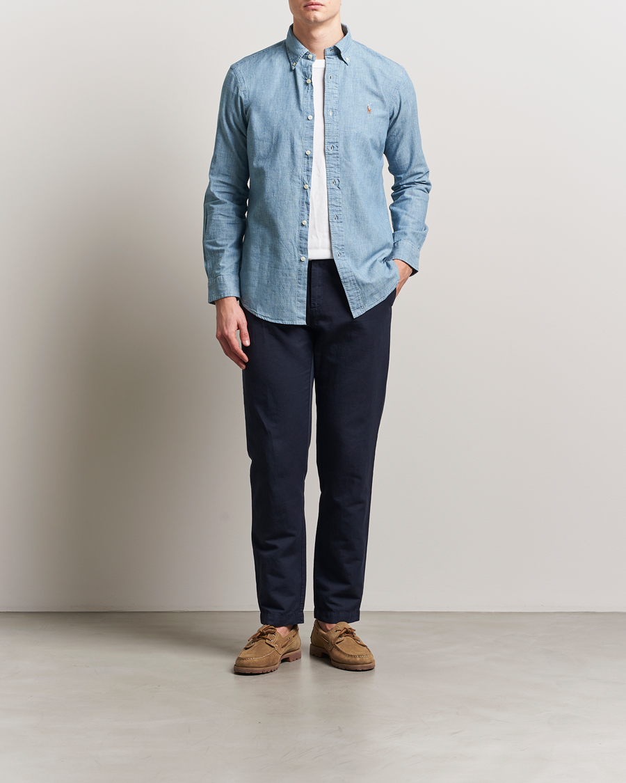 Hombres | Camisas | Polo Ralph Lauren | Custom Fit Shirt Chambray Washed