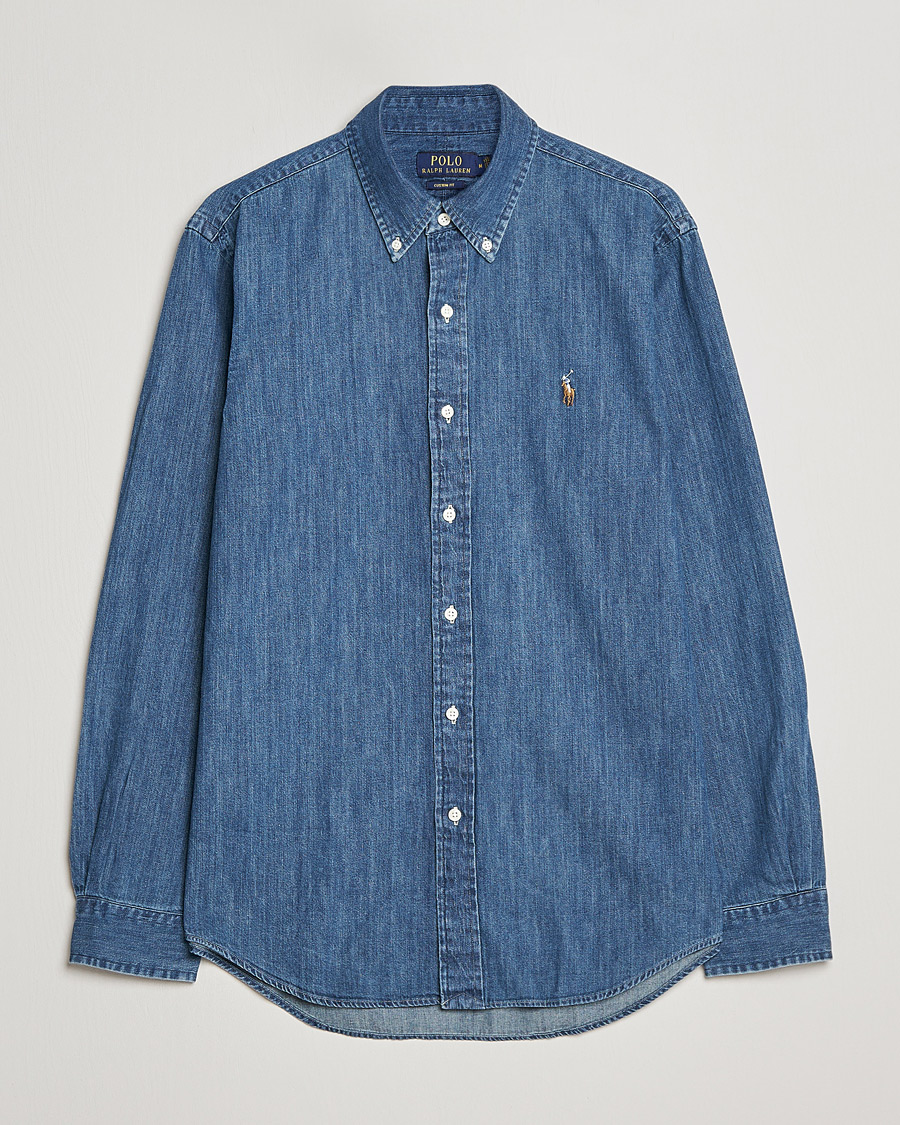 Hombres | Camisas | Polo Ralph Lauren | Custom Fit Shirt Denim Dark Wash