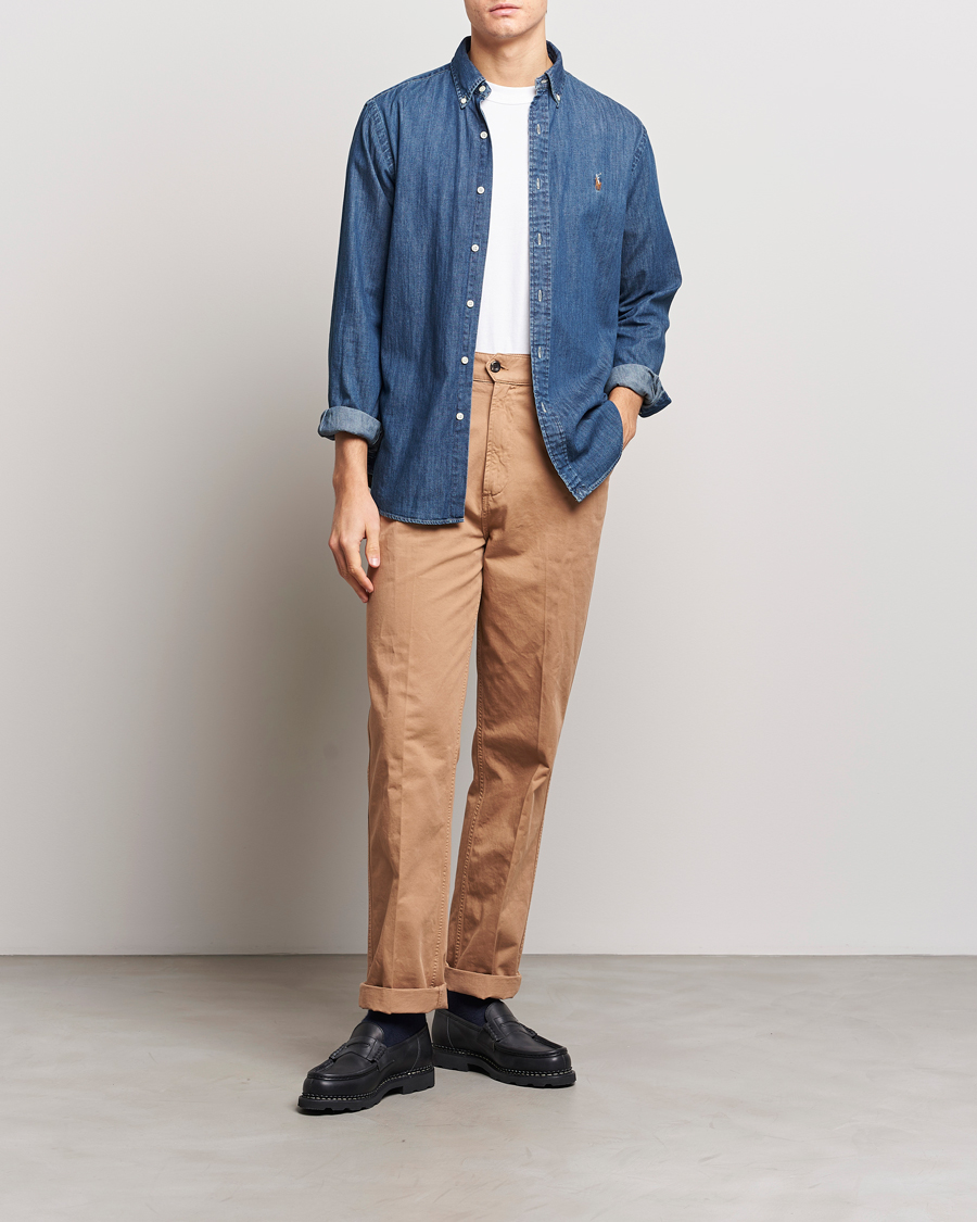 Hombres | Camisas | Polo Ralph Lauren | Custom Fit Shirt Denim Dark Wash