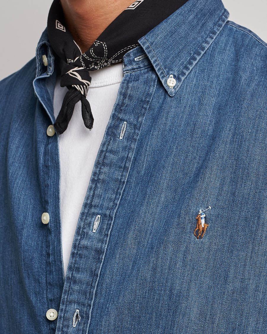 Hombres | Camisas | Polo Ralph Lauren | Custom Fit Shirt Denim Dark Wash