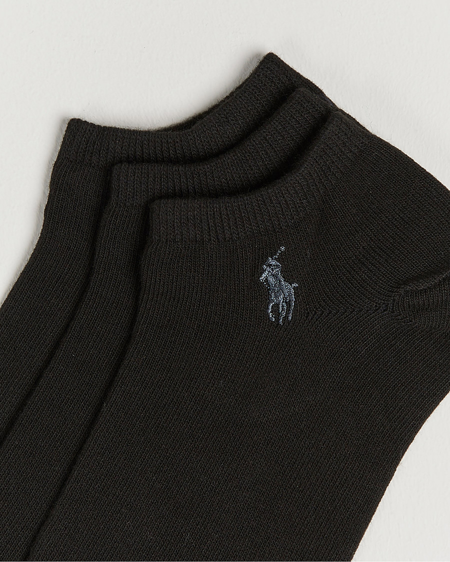 Hombres | Calcetines tobilleros | Polo Ralph Lauren | 3-Pack Ghost Sock Black