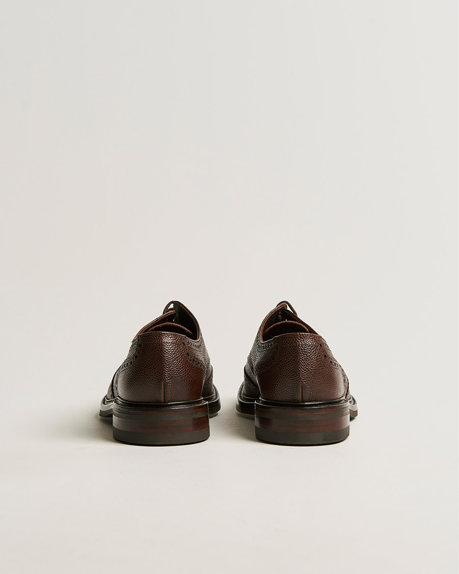 Hombres | Zapatos brogues | Loake 1880 | Badminton Brogue Dark Brown Grain