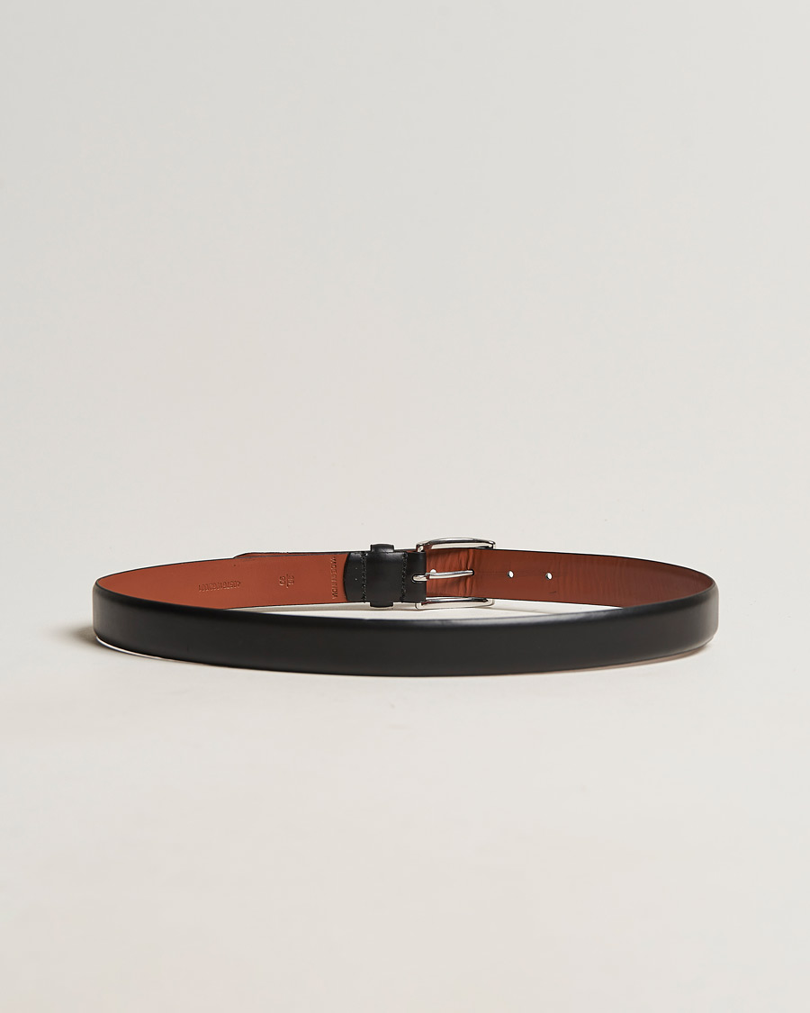 Hombres | Polo Ralph Lauren Cowhide Belt 3 cm Black | Polo Ralph Lauren | Cowhide Belt 3 cm Black