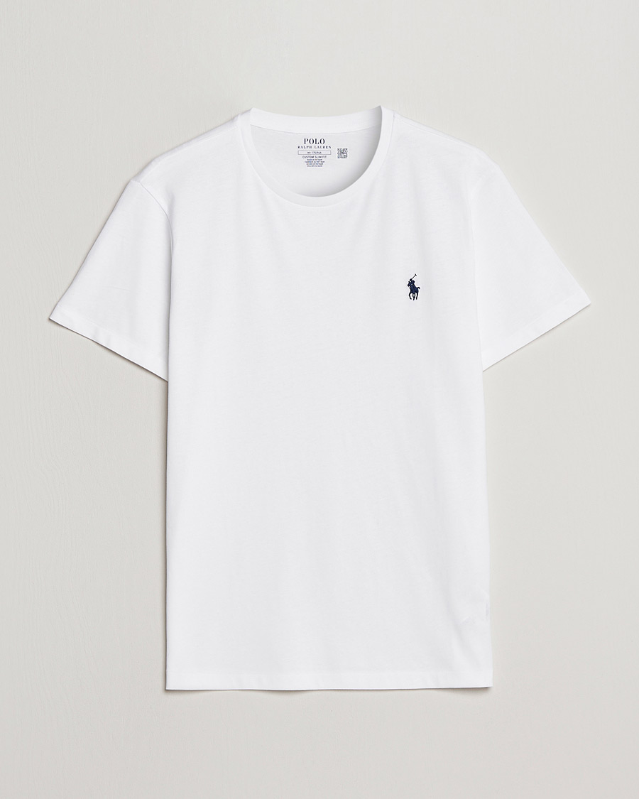 Hombres | Camisetas | Polo Ralph Lauren | Custom Slim Fit Tee White