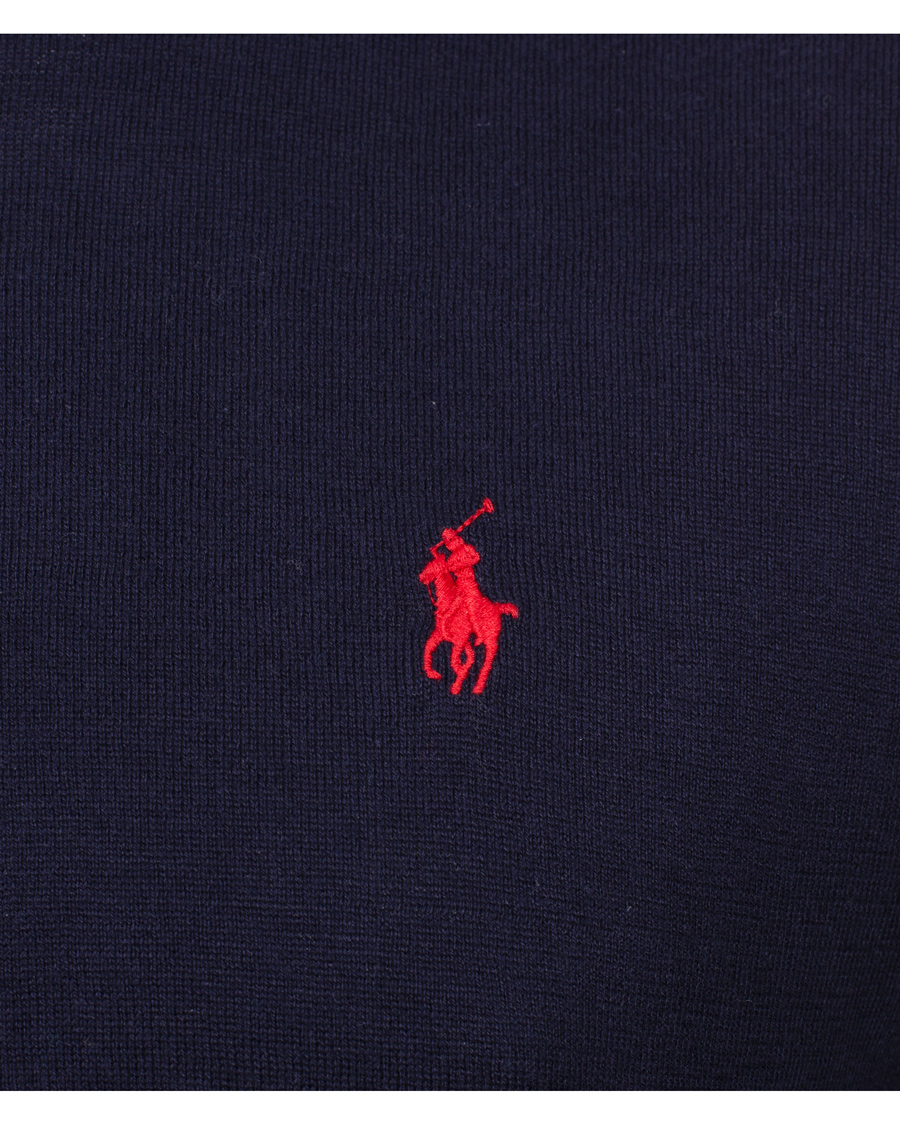 Hombres | Jerséis y prendas de punto | Polo Ralph Lauren | Slim Fit Pima Cotton Crew Neck Pullover Hunter Navy