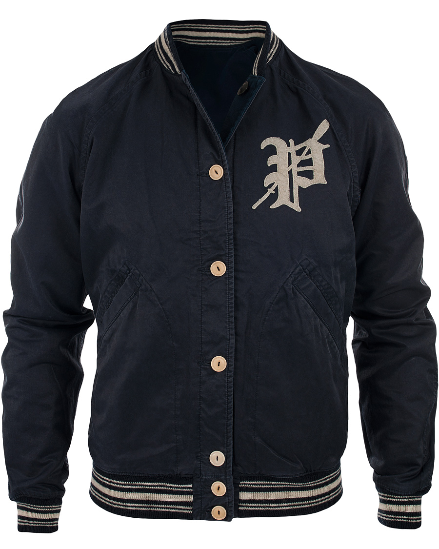 Hombres | Abrigos y chaquetas | Polo Ralph Lauren | Reversible Satin Varsity Jacket Navy