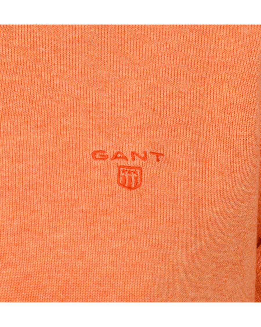 Hombres | Jerséis y prendas de punto | GANT | Light Weight Cotton V-Neck Pullover Carrot Melange