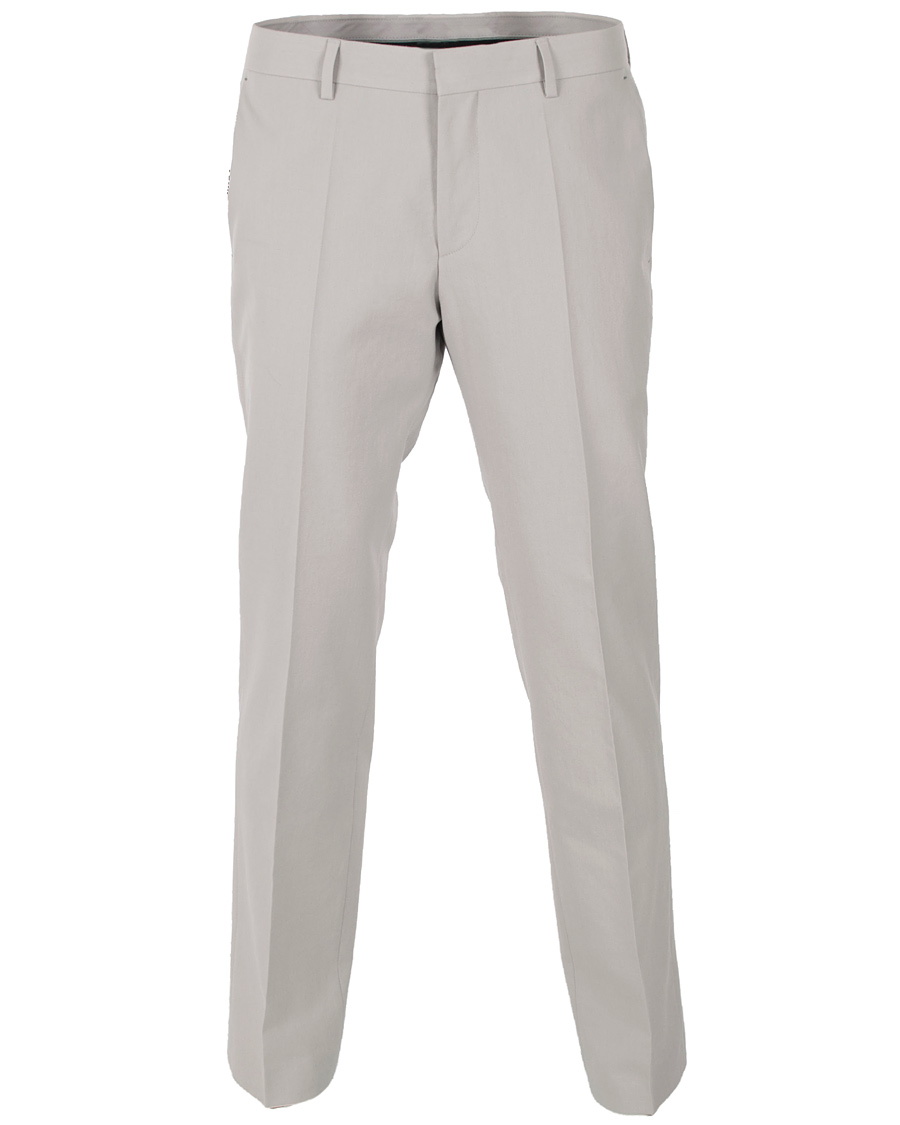 Hombres | Pantalones | BOSS BLACK | BOSS Genesis 2 Cotton Stretch Trouser Silver