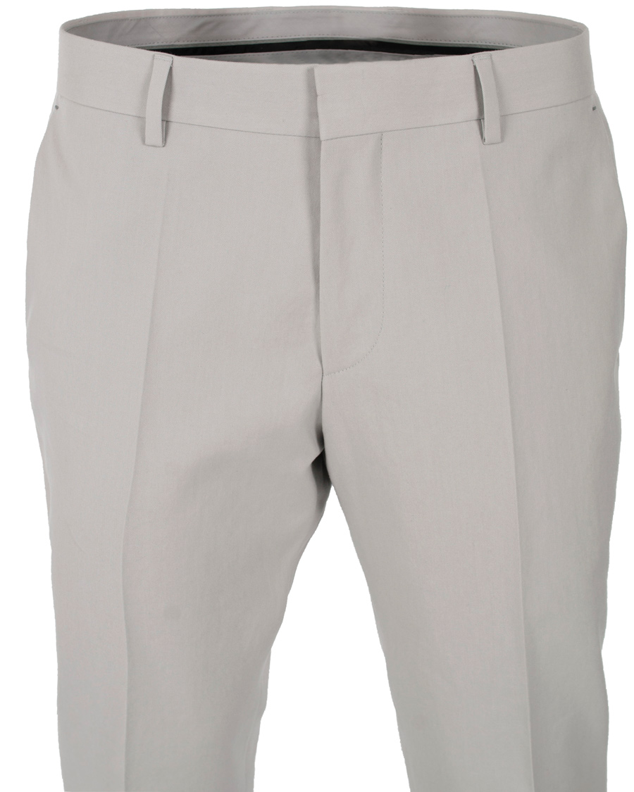 Hombres | Pantalones | BOSS BLACK | BOSS Genesis 2 Cotton Stretch Trouser Silver