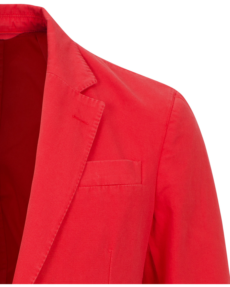 Hombres | Blazers | Hackett | Garment Dye Jacket Red