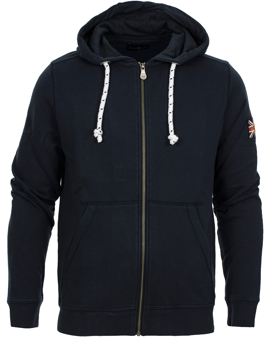 Hombres | Jerséis y prendas de punto | Henri-Lloyd | Henri Lloyd Filey Hooded Full Zip Sweat Navy