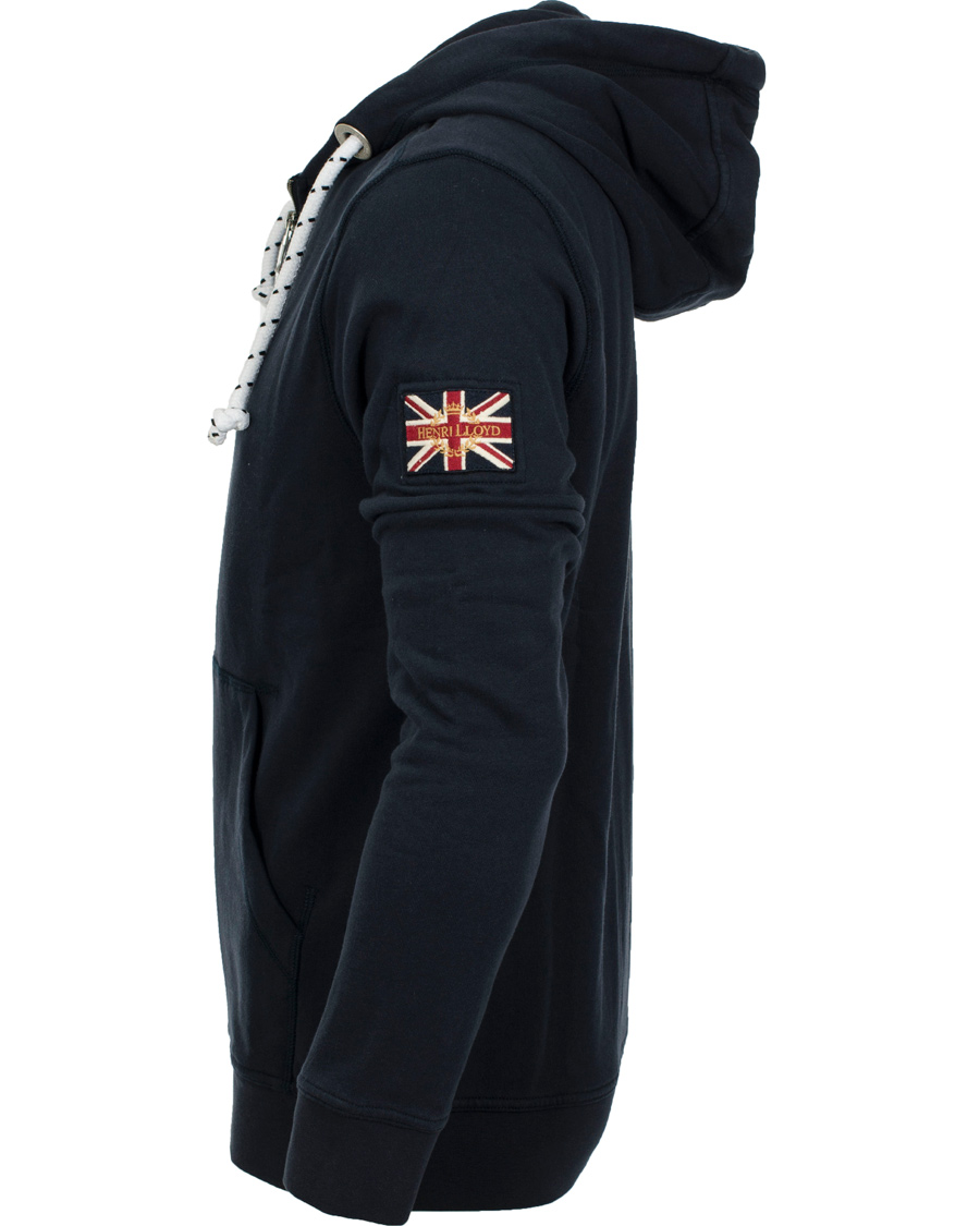 Hombres | Jerséis y prendas de punto | Henri-Lloyd | Henri Lloyd Filey Hooded Full Zip Sweat Navy