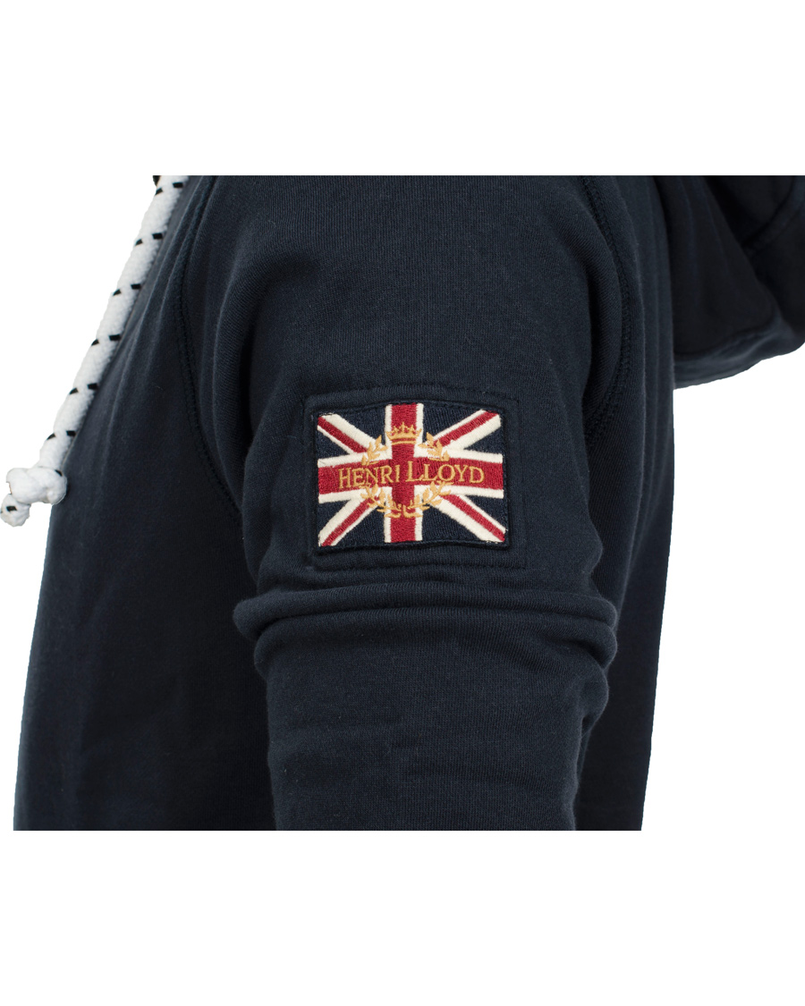 Hombres | Jerséis y prendas de punto | Henri-Lloyd | Henri Lloyd Filey Hooded Full Zip Sweat Navy