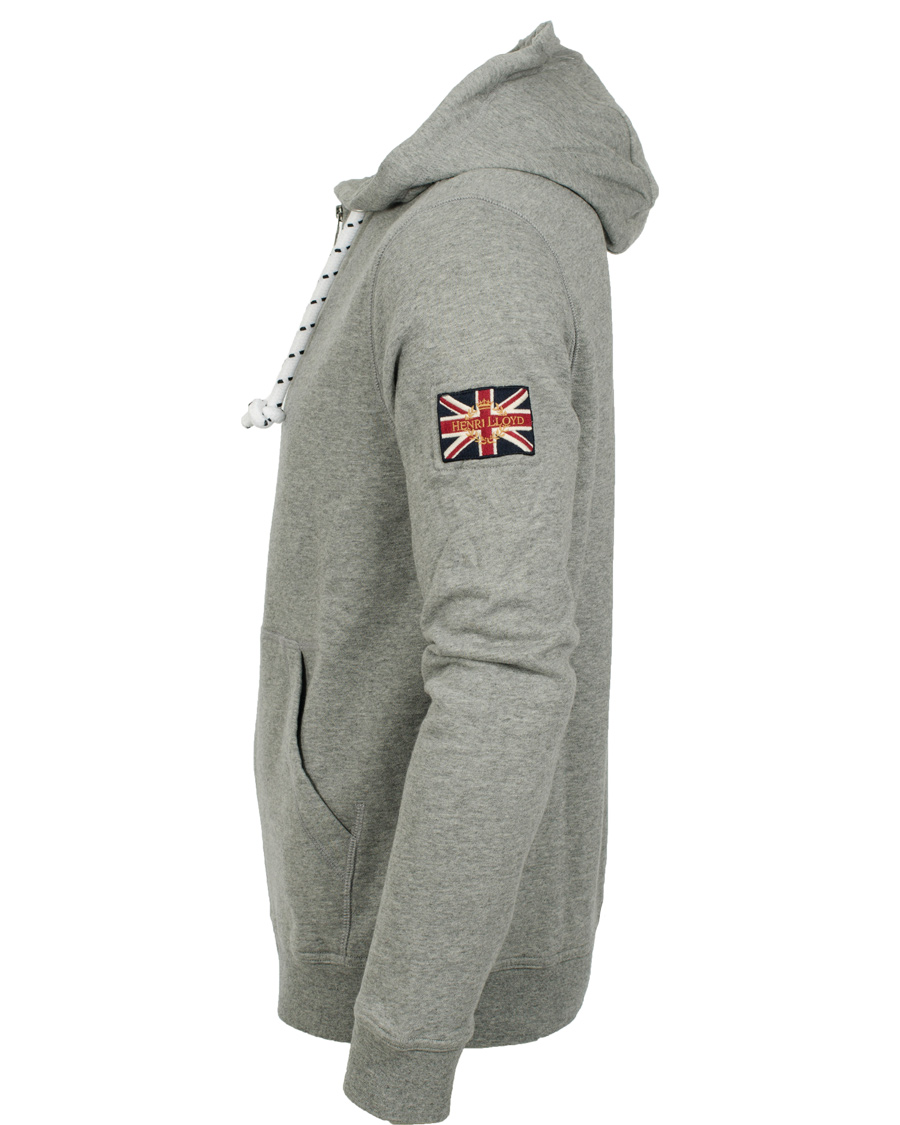 Hombres | Jerséis y prendas de punto | Henri-Lloyd | Henri Lloyd Filey Hooded Full Zip Sweat Grey Marl