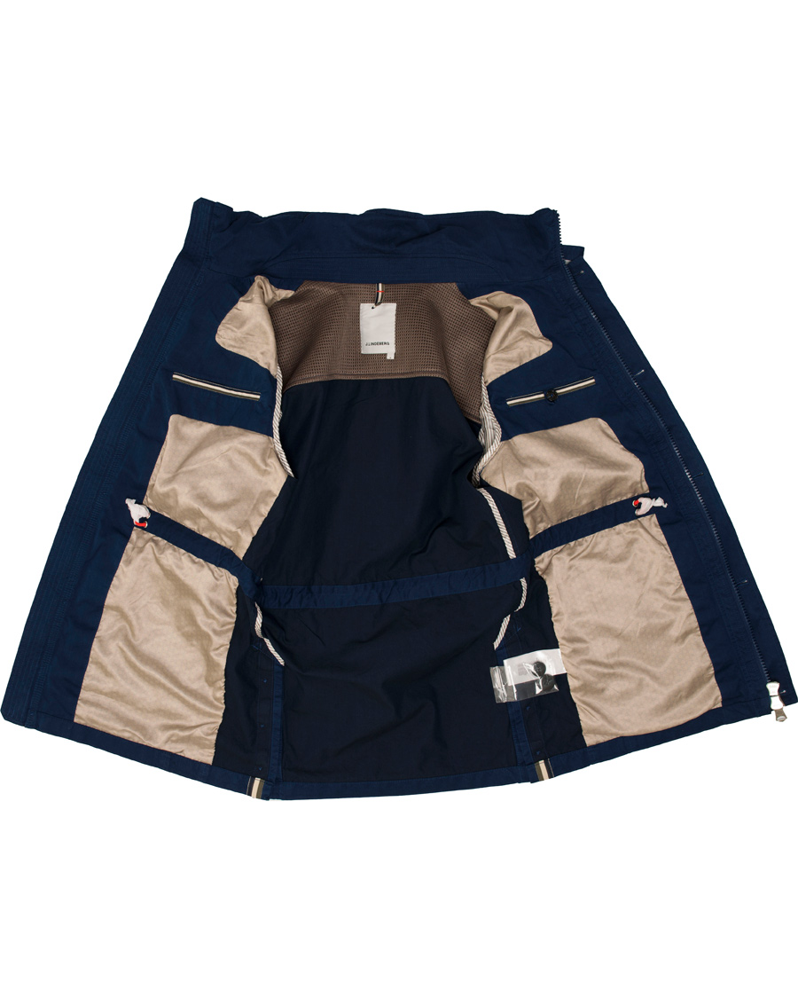 Hombres | Abrigos y chaquetas | J.Lindeberg | Foreman Two Tone Cotton Jacket Dark Blue