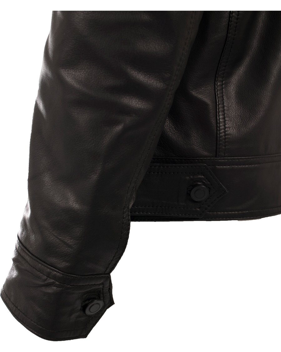Hombres | Abrigos y chaquetas | J.Lindeberg | Trey Leather Jacket Black