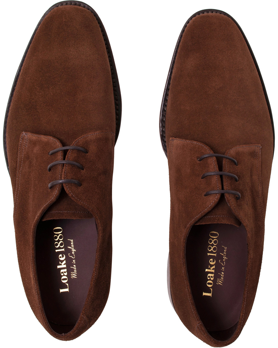 Hombres | Loake 1880 Downing Derby Brown Suede | Loake 1880 | Downing Derby Brown Suede