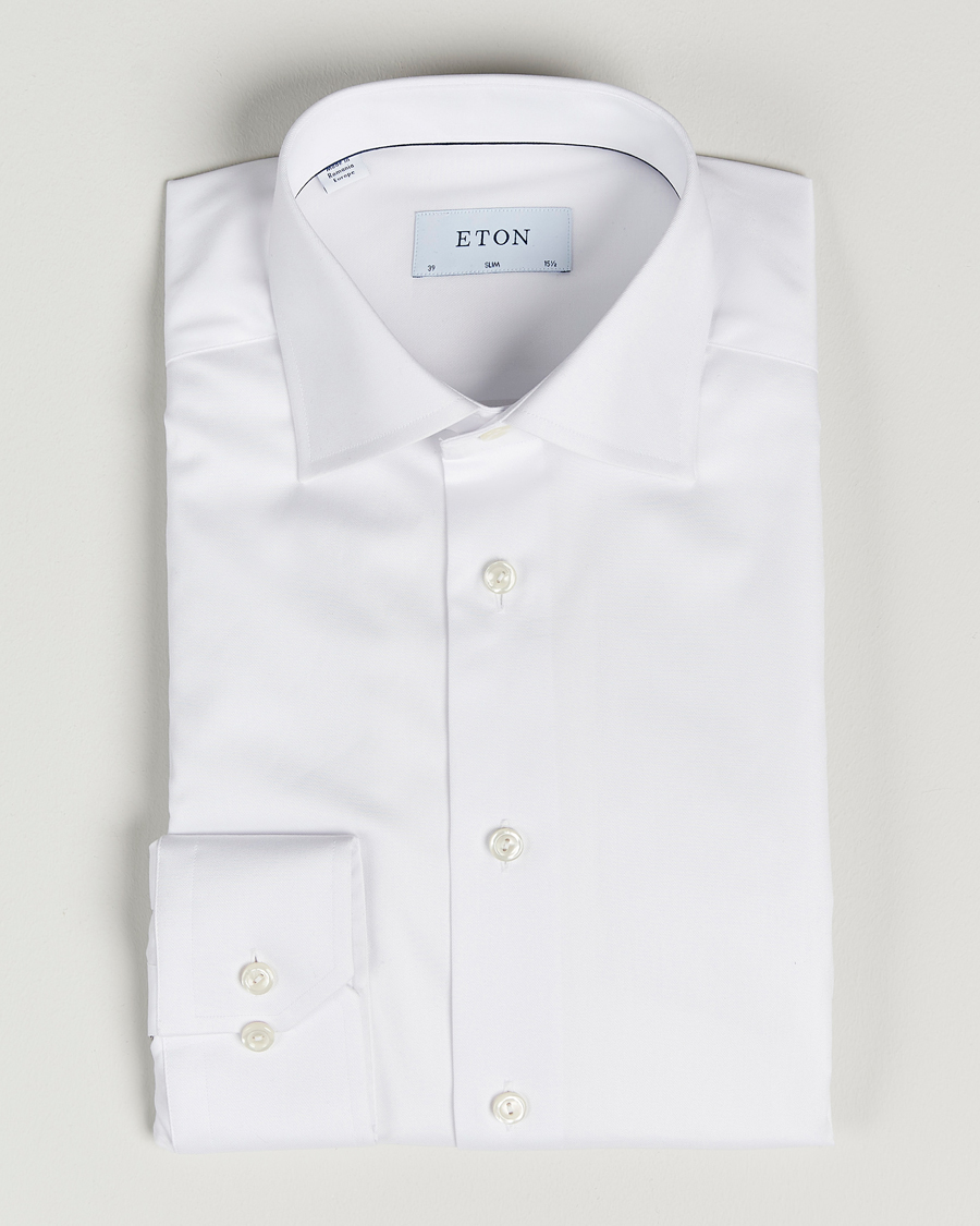 Hombres | Camisas | Eton | Slim Fit Shirt White