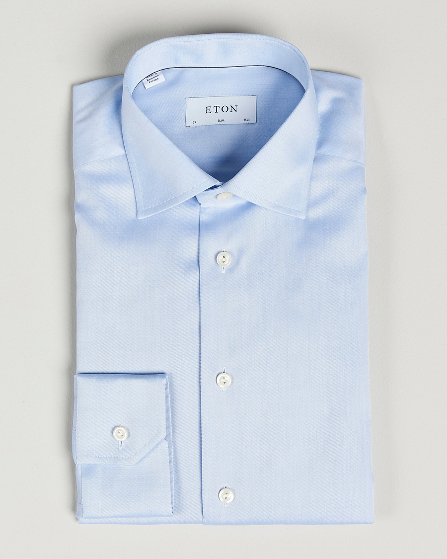 Hombres | Camisas | Eton | Slim Fit Shirt Blue