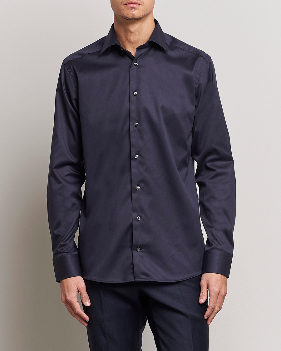 Hombres | Camisas | Eton | Slim Fit Shirt Navy