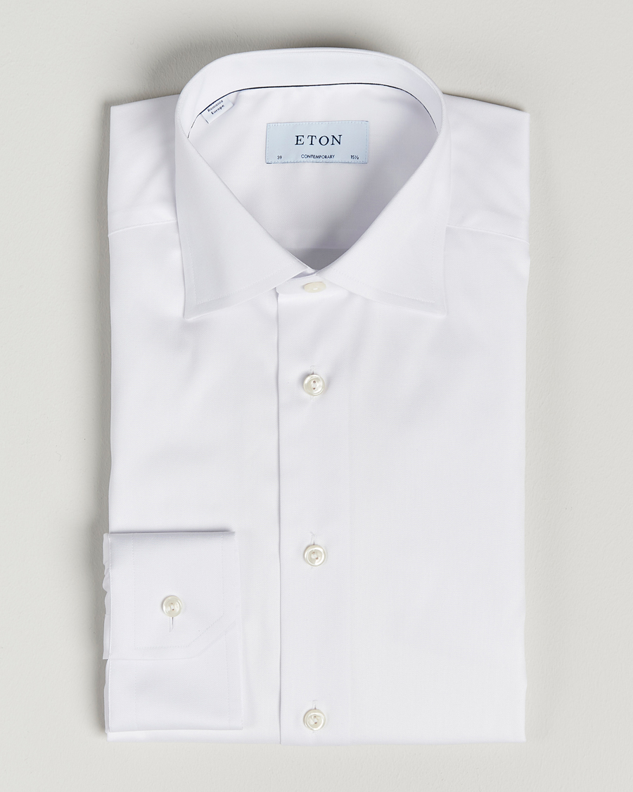 Hombres | Camisas | Eton | Contemporary Fit Shirt White