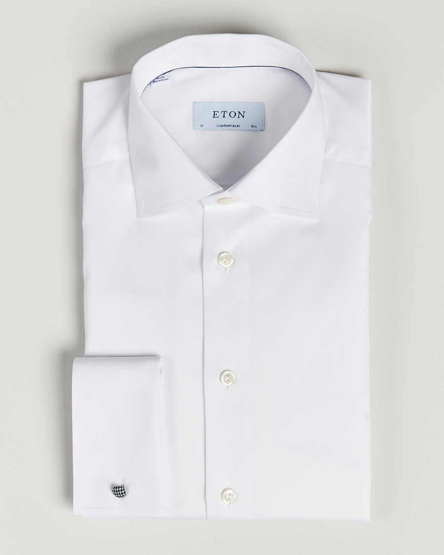 Hombres | Camisas | Eton | Contemporary Fit Shirt Double Cuff White