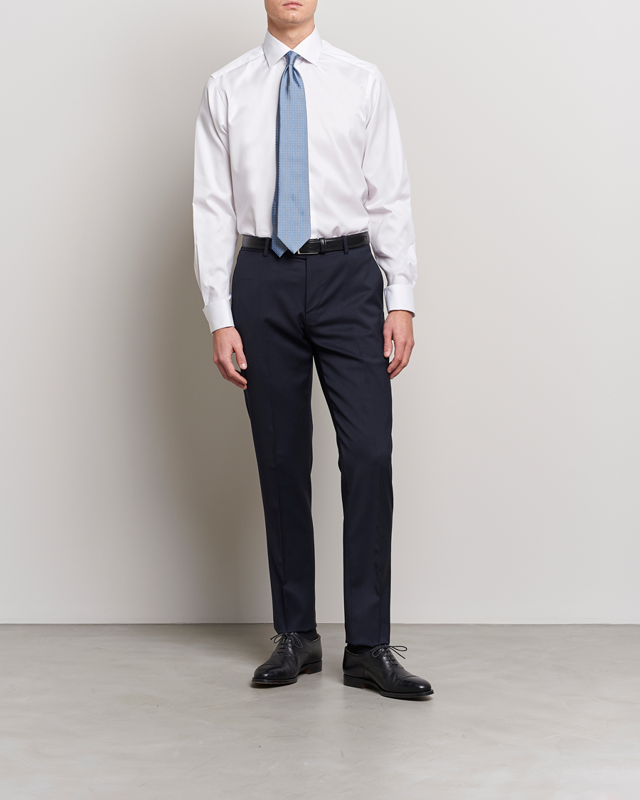 Hombres | Eton | Eton | Contemporary Fit Shirt Double Cuff White