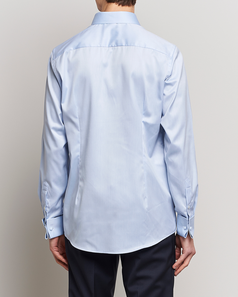 Hombres | Camisas | Eton | Contemporary Fit Shirt Double Cuff Blue