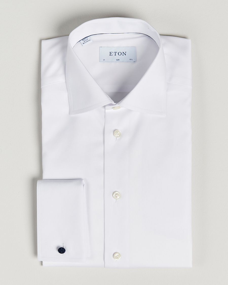 Hombres | Camisas | Eton | Slim Fit Shirt Double Cuff White