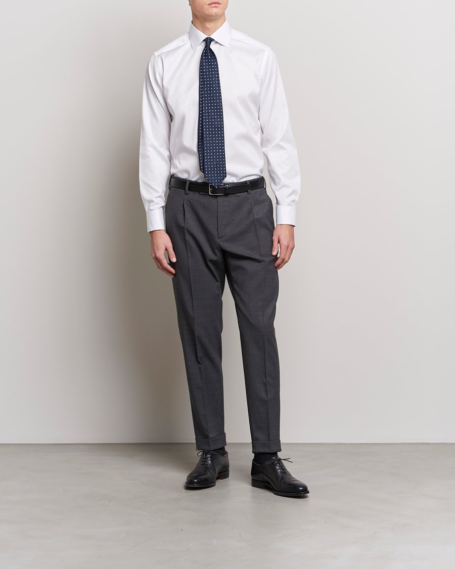 Hombres | Camisas | Eton | Slim Fit Shirt Double Cuff White