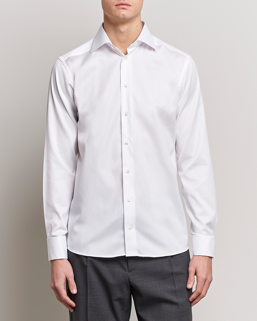 Hombres | Camisas | Eton | Slim Fit Shirt Double Cuff White
