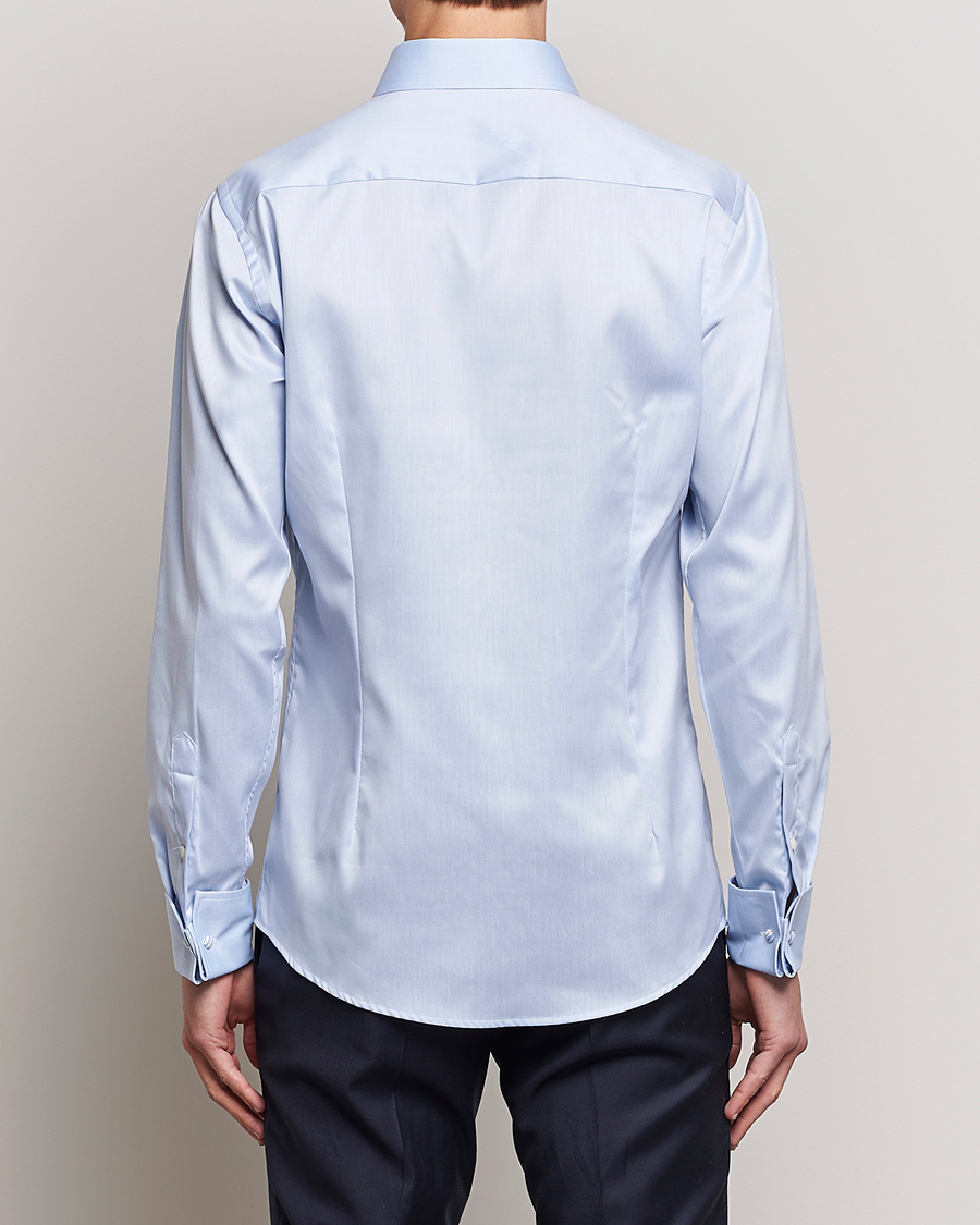 Hombres | Camisas | Eton | Slim Fit Shirt Double Cuff Blue