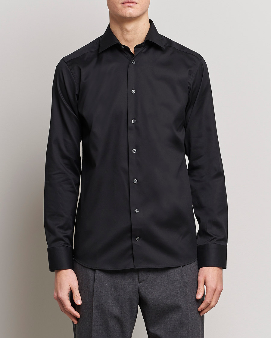 Hombres | Camisas | Eton | Slim Fit Shirt Black