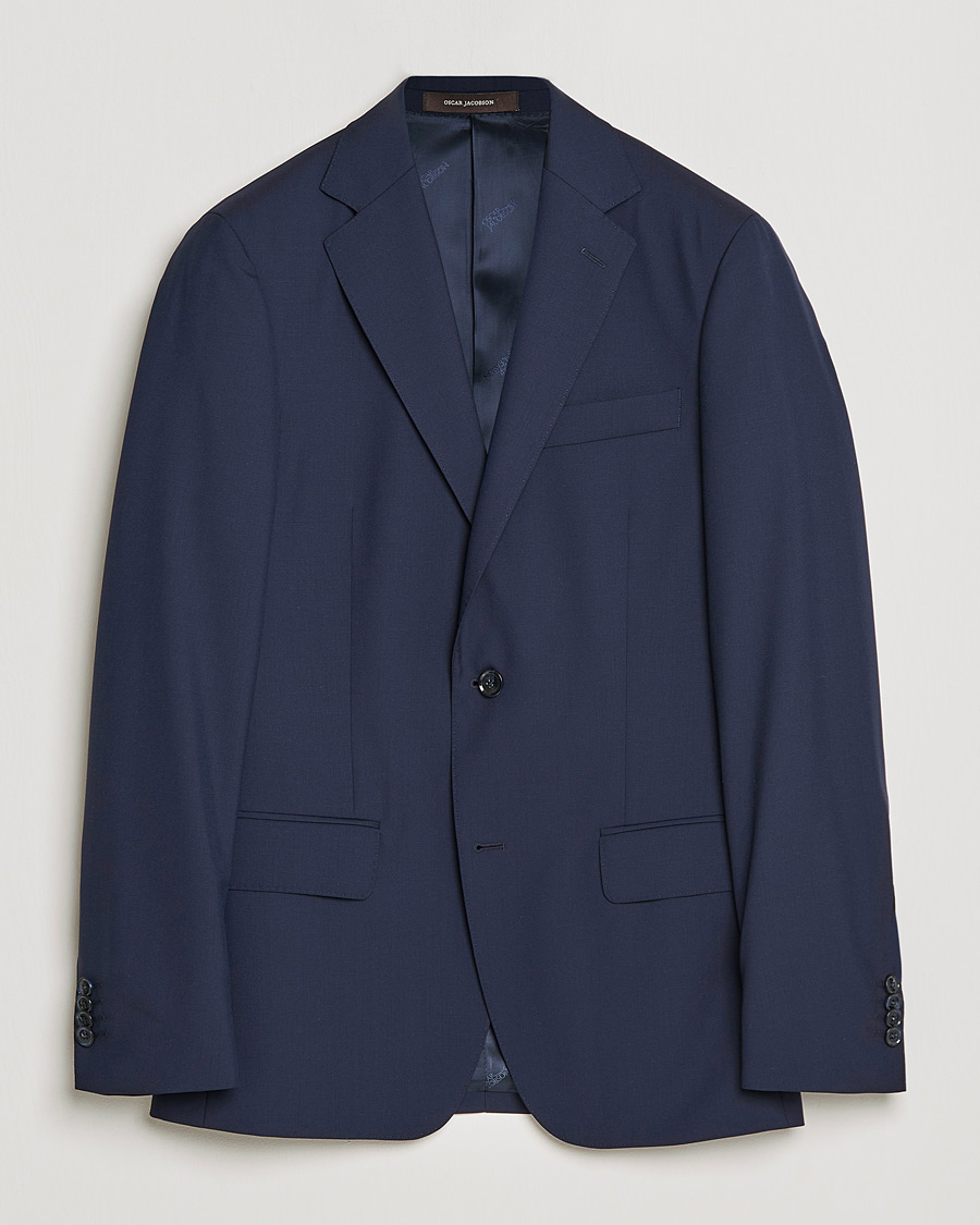 Hombres | Blazers | Oscar Jacobson | Edmund Blazer Super 120's Wool Navy
