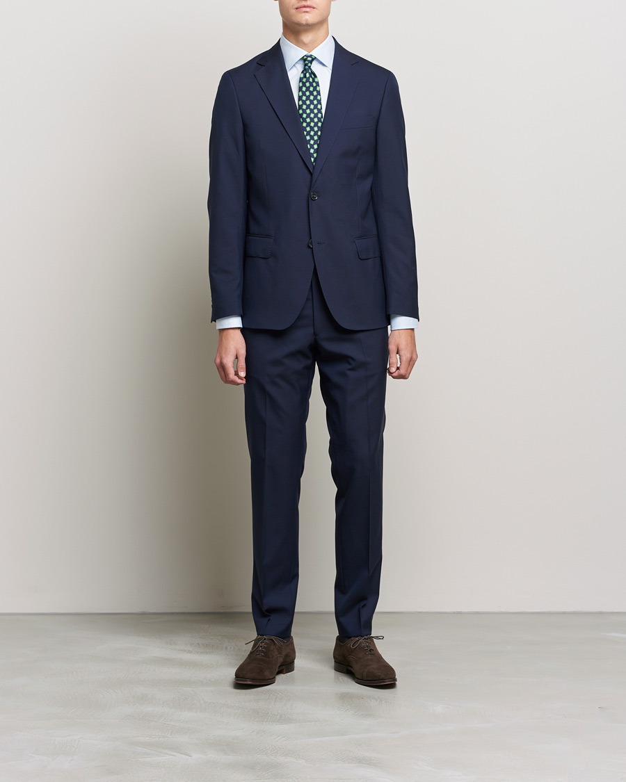 Hombres | Blazers | Oscar Jacobson | Edmund Blazer Super 120's Wool Navy