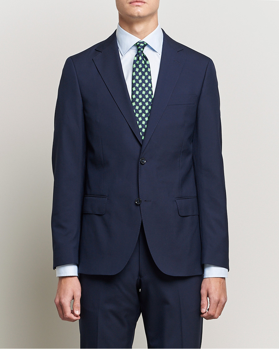 Hombres | Blazers | Oscar Jacobson | Edmund Blazer Super 120's Wool Navy