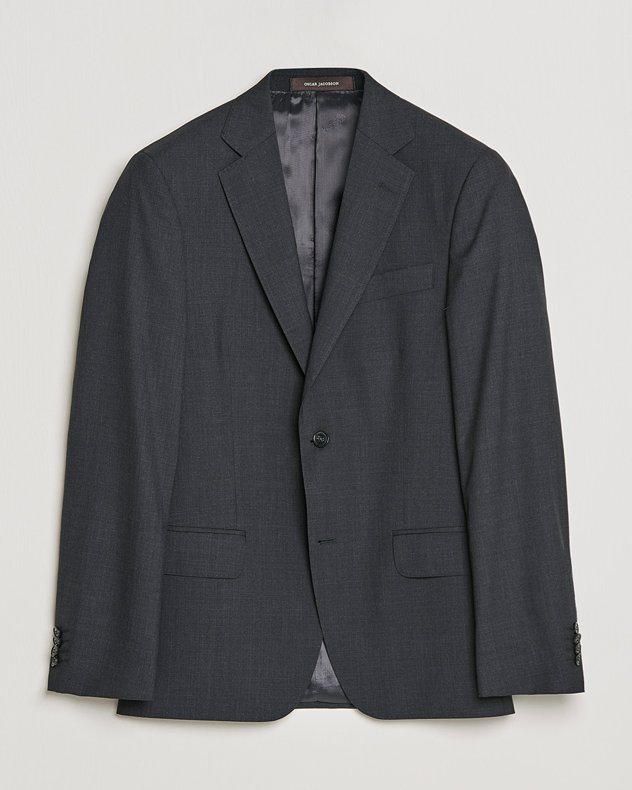 Hombres | Blazers | Oscar Jacobson | Edmund Blazer Super 120's Wool Grey