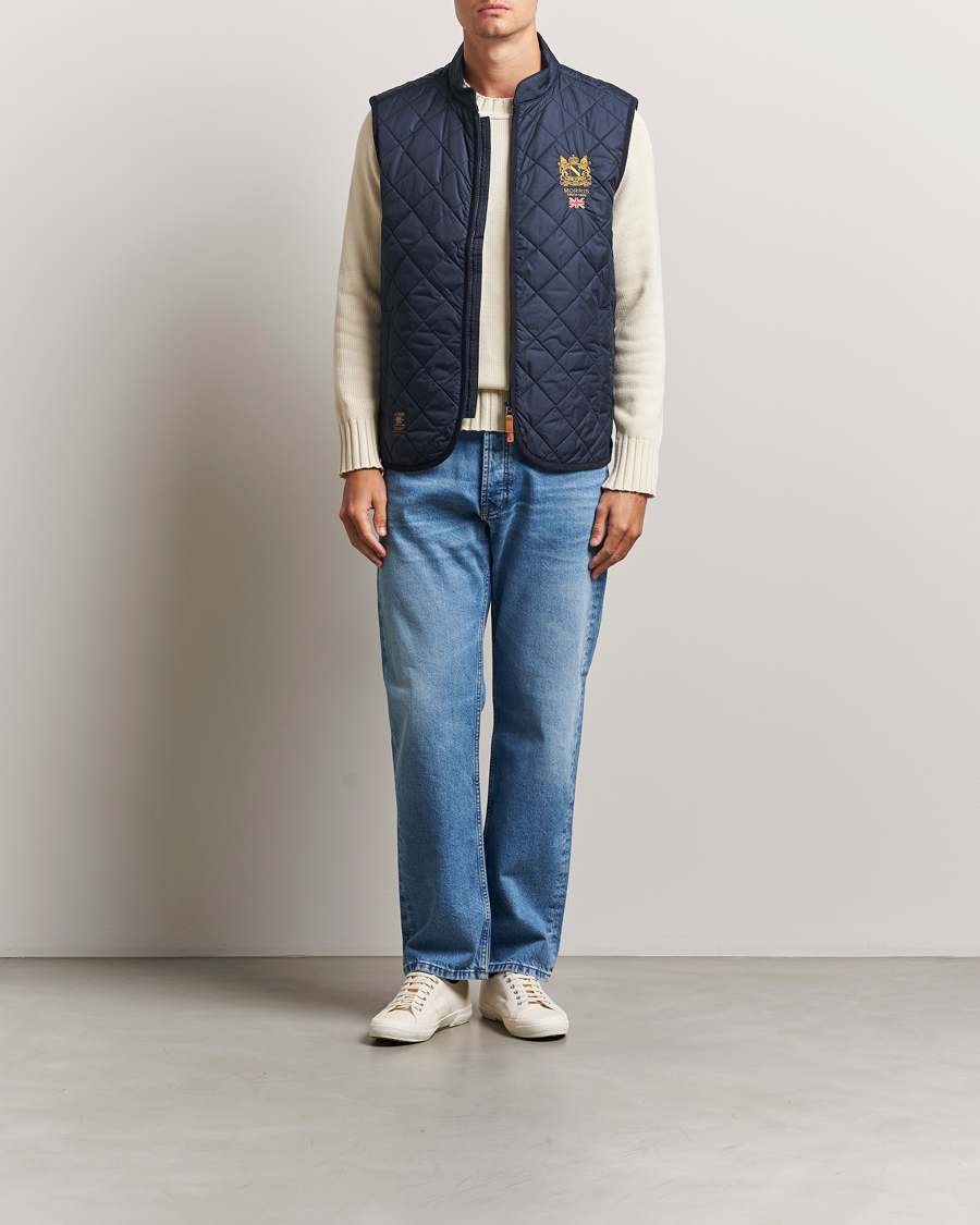 Hombres | Chalecos | Morris | Trenton Quilted Vest Old Blue