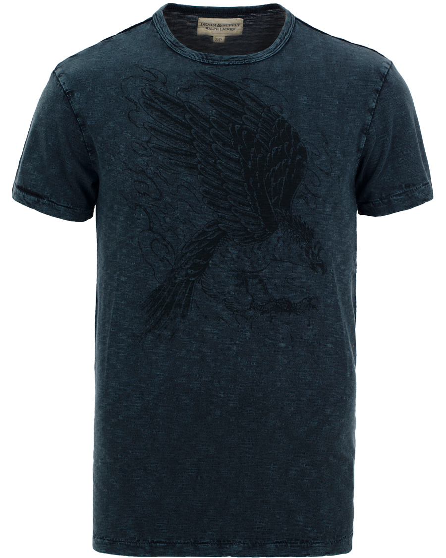 Hombres | Camisetas | Denim & Supply Ralph Lauren | Printed CN Hawk Light Indigo