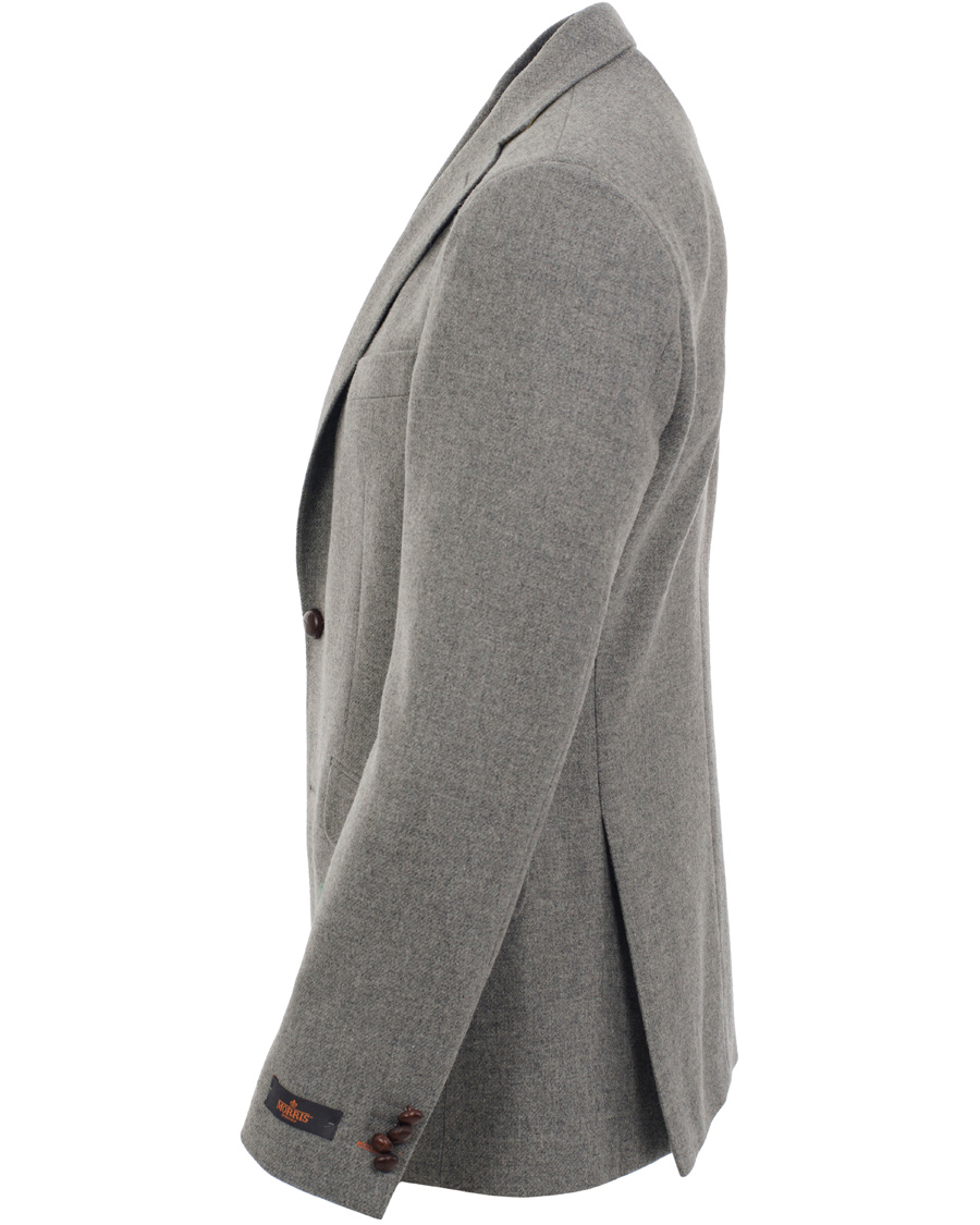 Hombres | Blazers | Morris | Brian Shetland Wool Diagonal Blazer Grey