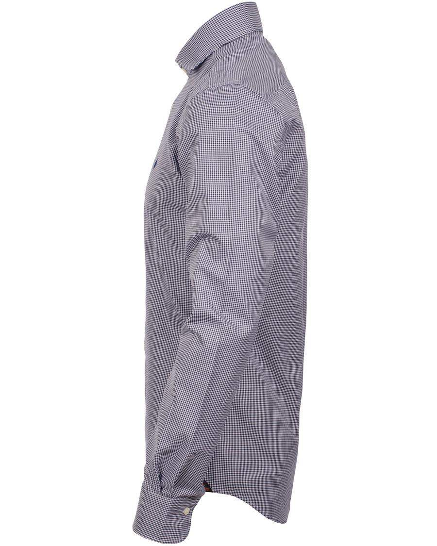 Hombres | Camisas | Morris | Sir Moore Mini Check Shirt Navy