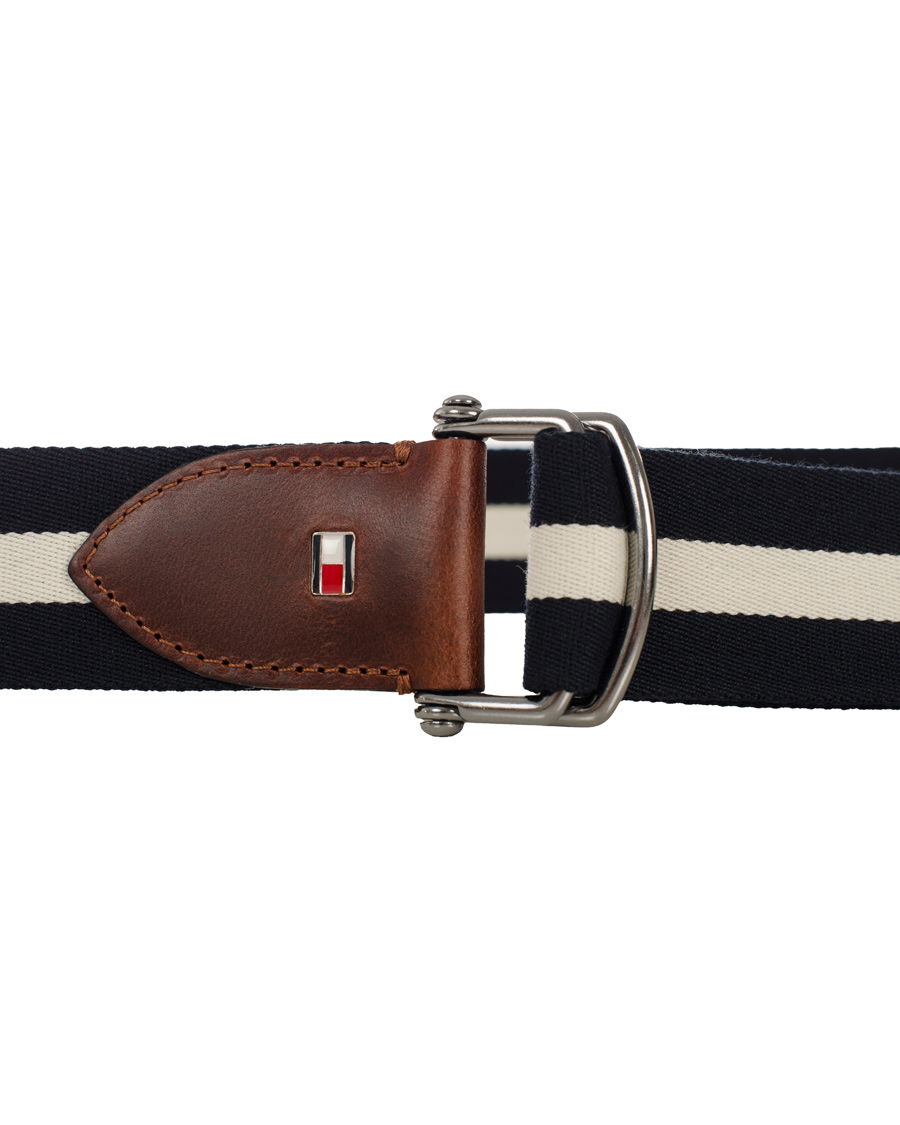 Hombres | Tommy Hilfiger Keith Stripe Belt Snow White | Tommy Hilfiger | Keith Stripe Belt Snow White